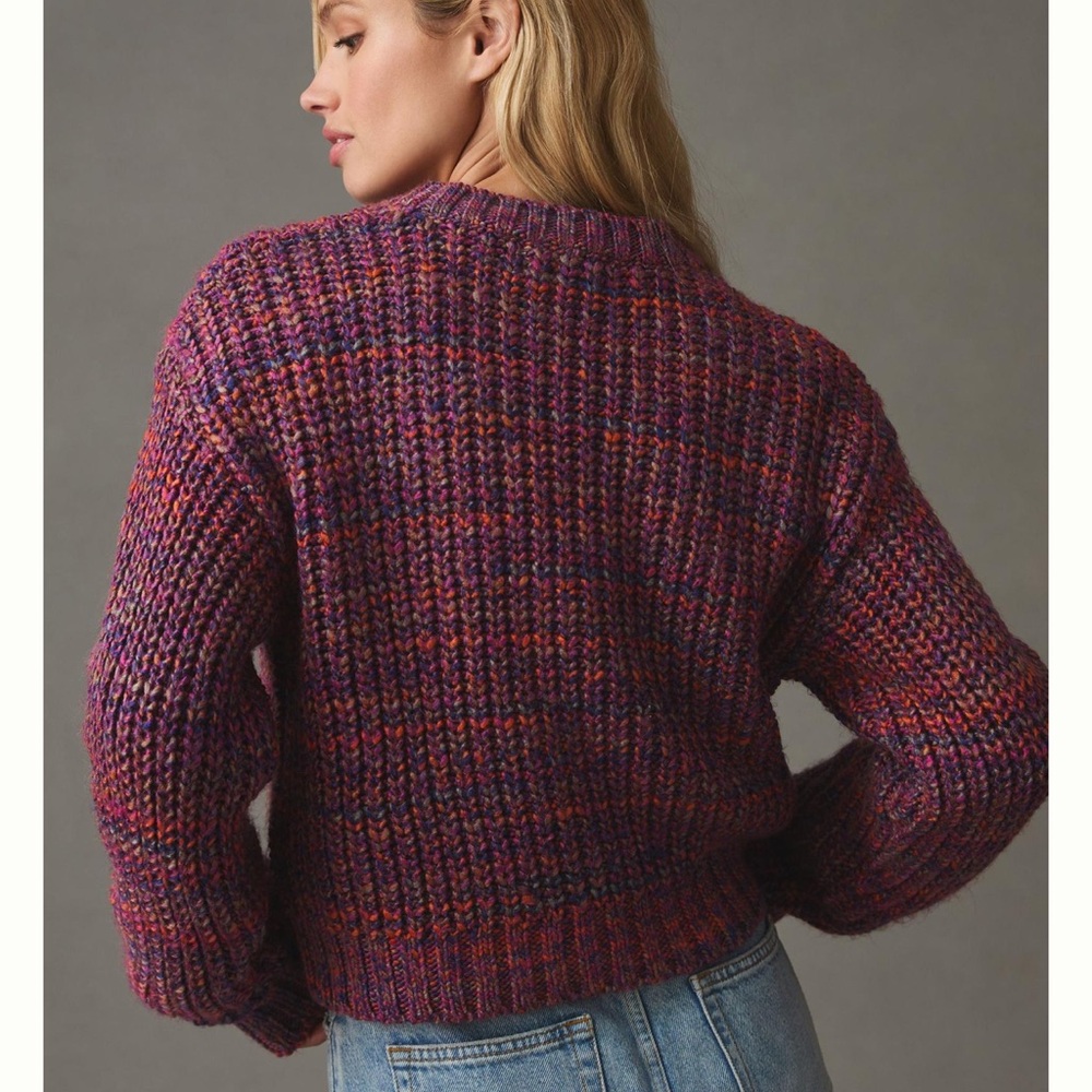 Anthropologie Ribbed Crew Neck Sweater XXS - Picture 2 of 6